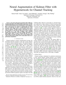 Neural Augmentation of Kalman Filter with Hypernetwork for Channel
  Tracking