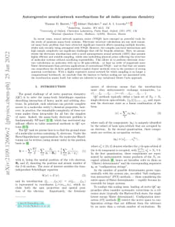Autoregressive neural-network wavefunctions for ab initio quantum
  chemistry