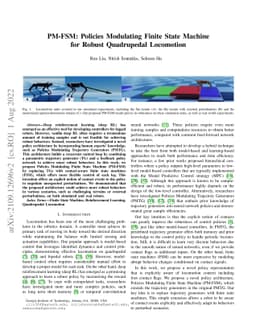 PM-FSM: Policies Modulating Finite State Machine for Robust Quadrupedal
  Locomotion