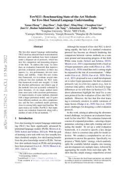 FewNLU: Benchmarking State-of-the-Art Methods for Few-Shot Natural
  Language Understanding