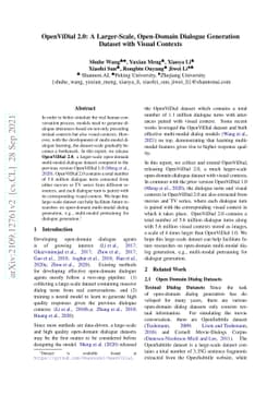 OpenViDial 2.0: A Larger-Scale, Open-Domain Dialogue Generation Dataset
  with Visual Contexts