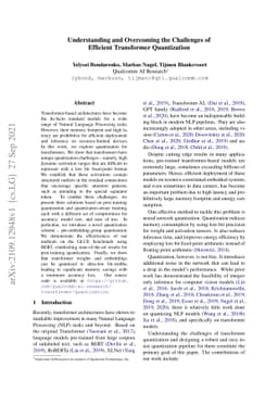 Understanding and Overcoming the Challenges of Efficient Transformer
  Quantization