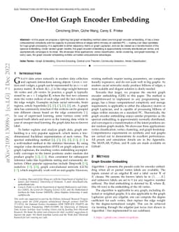One-Hot Graph Encoder Embedding
