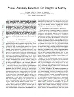 Visual Anomaly Detection for Images: A Survey