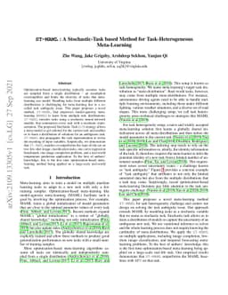 ST-MAML: A Stochastic-Task based Method for Task-Heterogeneous
  Meta-Learning