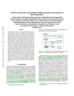 SYGMA: System for Generalizable Modular Question Answering OverKnowledge
  Bases