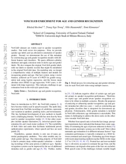 VoxCeleb Enrichment for Age and Gender Recognition