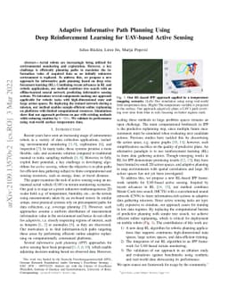 Adaptive Informative Path Planning Using Deep Reinforcement Learning for
  UAV-based Active Sensing