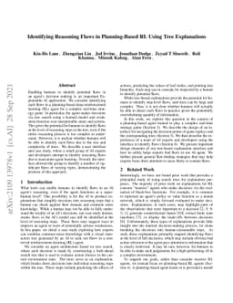 Identifying Reasoning Flaws in Planning-Based RL Using Tree Explanations