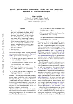 Second Order WinoBias (SoWinoBias) Test Set for Latent Gender Bias
  Detection in Coreference Resolution