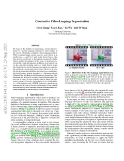 Contrastive Video-Language Segmentation