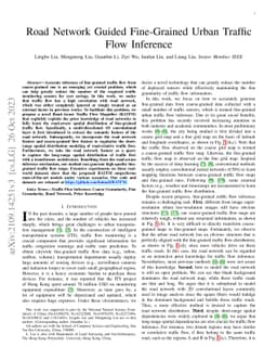 Road Network Guided Fine-Grained Urban Traffic Flow Inference