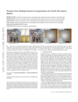 Position-free Multiple-bounce Computations for Smith Microfacet BSDFs