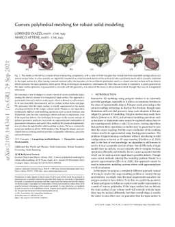Convex polyhedral meshing for robust solid modeling