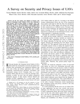 A Survey on Security and Privacy Issues of UAVs