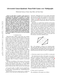 Adversarial Linear-Quadratic Mean-Field Games over Multigraphs