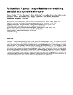 FathomNet: A global image database for enabling artificial intelligence
  in the ocean