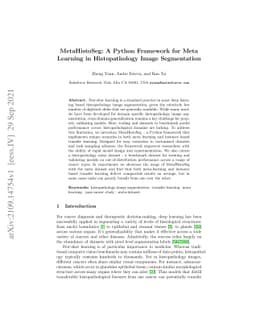 MetaHistoSeg: A Python Framework for Meta Learning in Histopathology
  Image Segmentation
