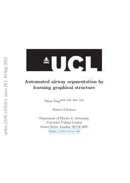 Automated airway segmentation by learning graphical structure