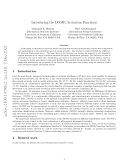 Introducing the DOME Activation Functions