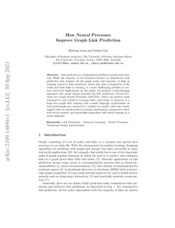 How Neural Processes Improve Graph Link Prediction