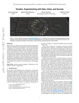 Xenakis: Experimenting with Data, Cities, and Sounds