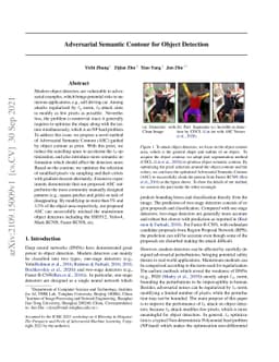 Adversarial Semantic Contour for Object Detection