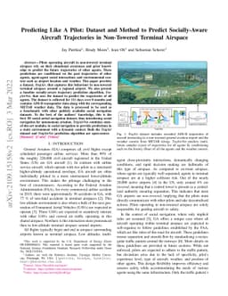 Predicting Like A Pilot: Dataset and Method to Predict Socially-Aware
  Aircraft Trajectories in Non-Towered Terminal Airspace