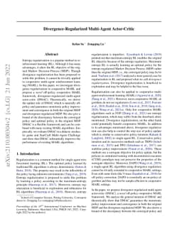 Divergence-Regularized Multi-Agent Actor-Critic