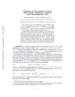 Inference on the maximal rank of time-varying covariance matrices using
  high-frequency data