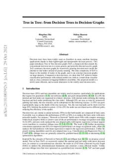 Tree in Tree: from Decision Trees to Decision Graphs