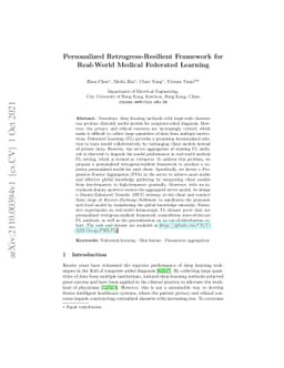 Personalized Retrogress-Resilient Framework for Real-World Medical
  Federated Learning