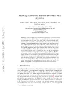 FiLMing Multimodal Sarcasm Detection with Attention