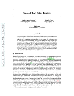 Sim and Real: Better Together