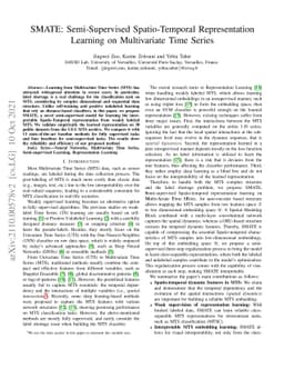SMATE: Semi-Supervised Spatio-Temporal Representation Learning on
  Multivariate Time Series