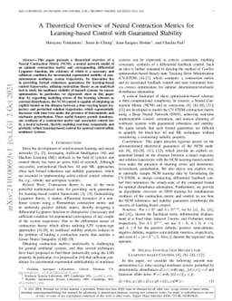 A Theoretical Overview of Neural Contraction Metrics for Learning-based
  Control with Guaranteed Stability