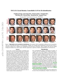 FICGAN: Facial Identity Controllable GAN for De-identification