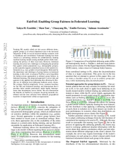 FairFed: Enabling Group Fairness in Federated Learning
