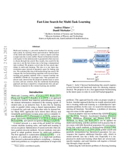 Fast Line Search for Multi-Task Learning