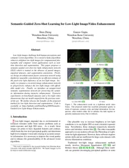Semantic-Guided Zero-Shot Learning for Low-Light Image/Video Enhancement