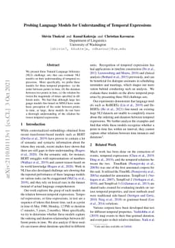 Probing Language Models for Understanding of Temporal Expressions