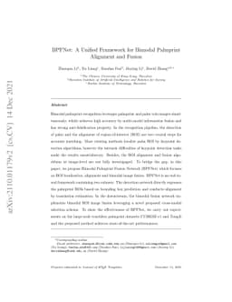 BPFNet: A Unified Framework for Bimodal Palmprint Alignment and Fusion