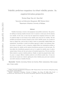 Volatility prediction comparison via robust volatility proxies: An
  empirical deviation perspective