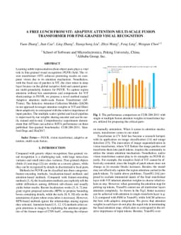 A free lunch from ViT:Adaptive Attention Multi-scale Fusion Transformer
  for Fine-grained Visual Recognition