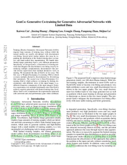 GenCo: Generative Co-training for Generative Adversarial Networks with
  Limited Data