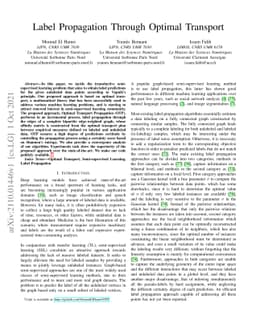 Label Propagation Through Optimal Transport