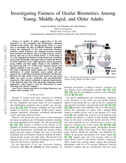 Investigating Fairness of Ocular Biometrics Among Young, Middle-Aged,
  and Older Adults