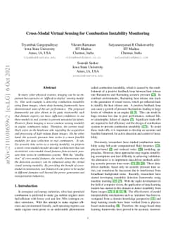 Cross-Modal Virtual Sensing for Combustion Instability Monitoring
