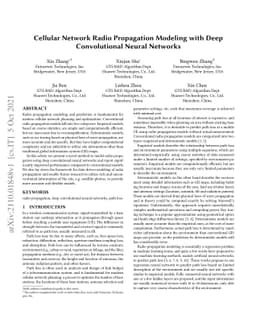 Cellular Network Radio Propagation Modeling with Deep Convolutional
  Neural Networks