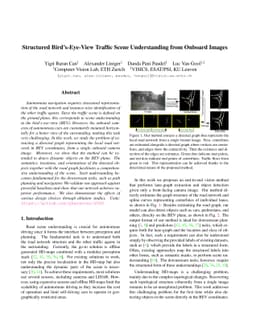Structured Bird's-Eye-View Traffic Scene Understanding from Onboard
  Images
